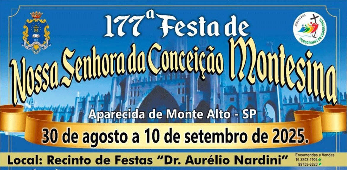 Aparecida de Monte Alto se prepara para a 177ª Festa de Nossa Senhora da Conceição Montesina