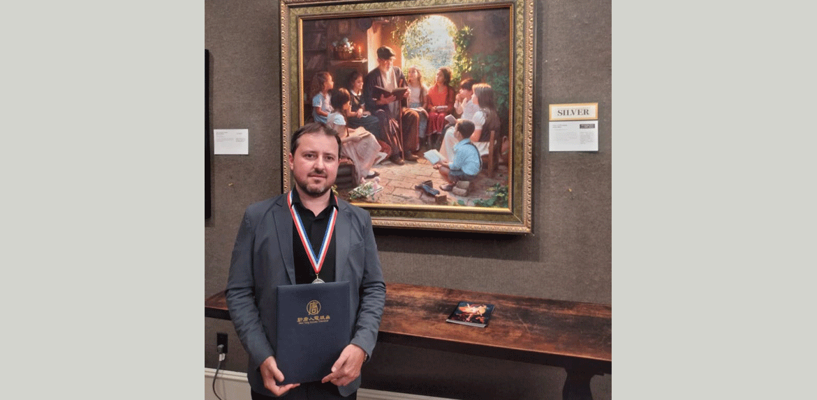 Clodoaldo Martins conquista nova medalha de Prata em concurso internacional de pintura em Nova York