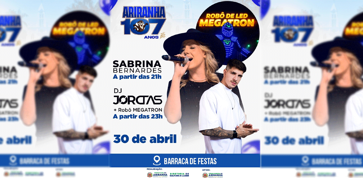 Ariranha encerra programação de aniversário com música, tradição e entretenimento em 30/04